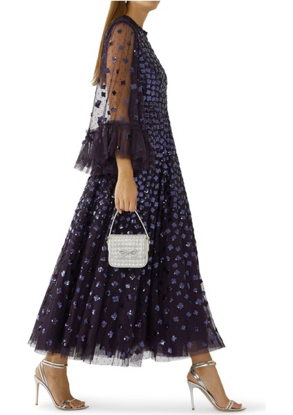 Glisten Uzun Kollu Ayak Bileği Elbisesi fiyatları