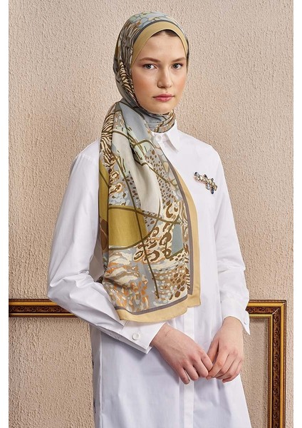 Bej Ed Scarf Celebrity Sable Şal modelleri