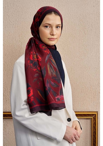 Bordo Ed Scarf Celebrity Carmina Şal