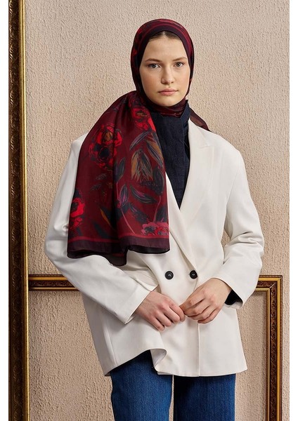 Bordo Ed Scarf Celebrity Carmina Şal modelleri