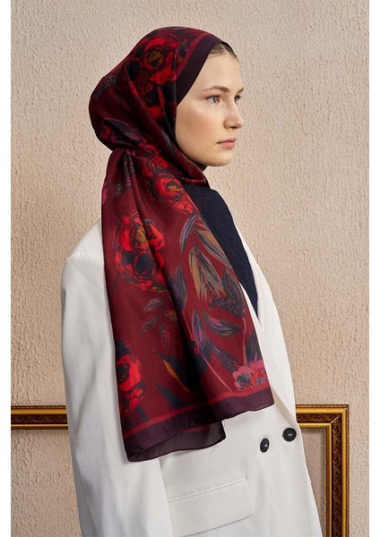 Bordo Ed Scarf Celebrity Carmina Şal fırsatları