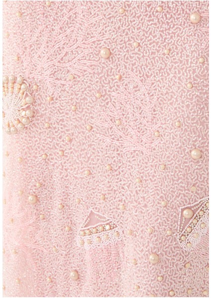 Zarif Boncuk Detaylı Maxi Etek fırsatları