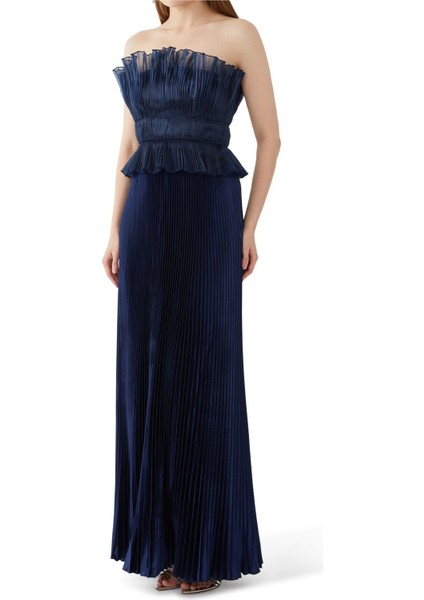 Maske Balosu Elbisesi - Koyu Mavi indirimleri