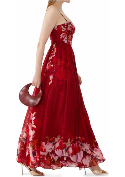 Tuhi Korse Detaylı Maxi Elbise fiyatları