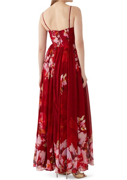 Tuhi Korse Detaylı Maxi Elbise modelleri