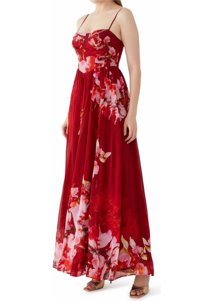 Tuhi Korse Detaylı Maxi Elbise indirimleri