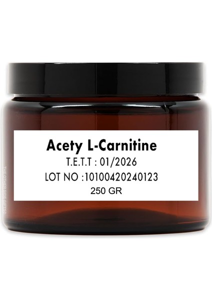 Acetyl L-Carnıtıne HCL Toz Hammadde 250 gr