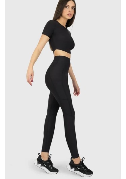 Superstacy İki Beden İnceltici Toparlıyıcı Ultra Yüksel Bel Korse Cepli SporTayt modelleri