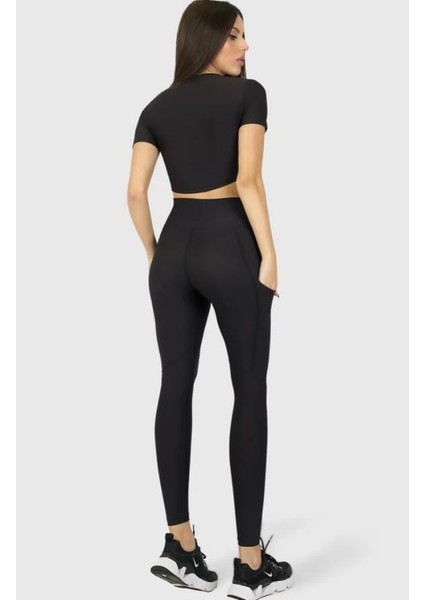 Superstacy İki Beden İnceltici Toparlıyıcı Ultra Yüksel Bel Korse Cepli SporTayt fırsatları