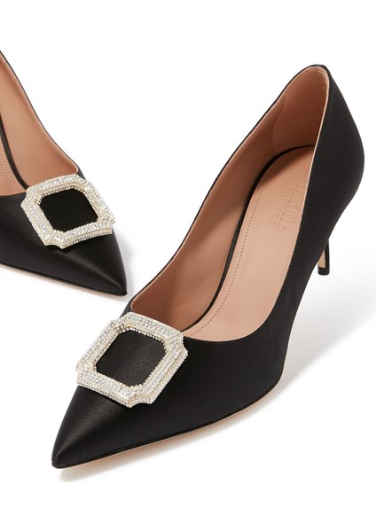 Monroe Saten 70MM Topuklu Slingback Ayakkabı indirimleri