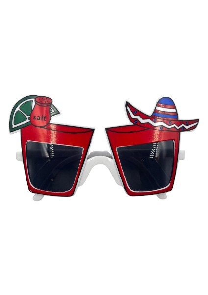 Parti Gözlük Meksika Şapkalı Kırmızı tekila-limon