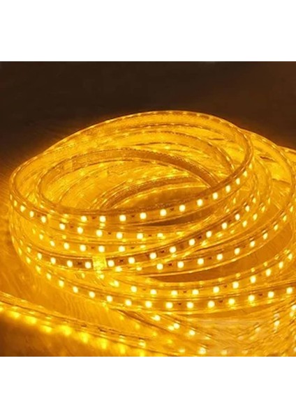 Hortum Esnek Şerit LED Amber Işık 220V Fış/1,2,3,4,5,7,10,15,20,25,30 Metre modelleri