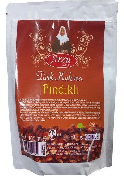 Fındıklı Türk Kahvesi 165 gr