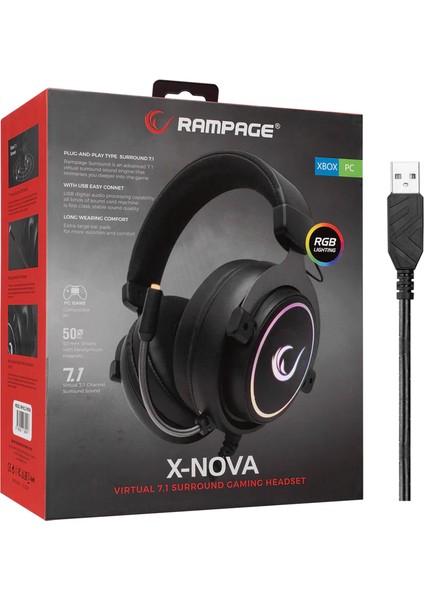 Rampage RM-K11 X-Nova Rgb 7.1 Oyuncu Kulaklığı