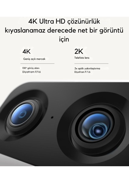 Iç Mekan Kamerası S350, 4k, Çift Kamera, 8× Zoom, Aı Destekli Hareket Algılama fırsatları