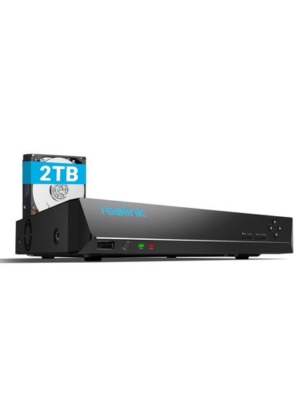 4K 8ch Poe Nvr, 7/24 Kayıt, 2tb Hdd, Akıllı Entegrasyon