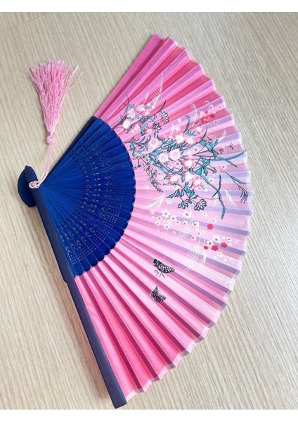 - Pembe Çiçek Desenli Şık Yelpaze fiyatları