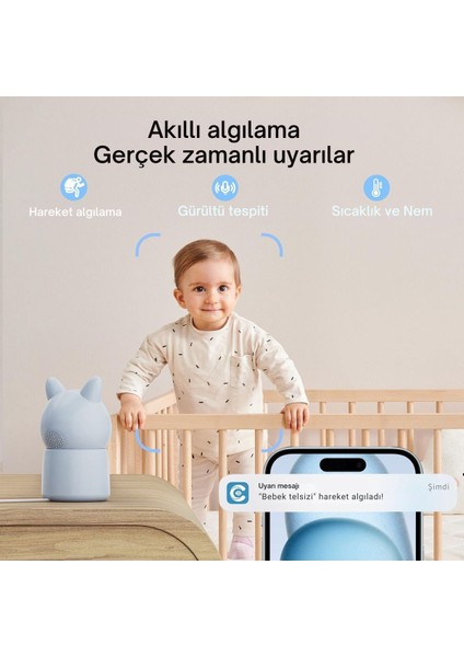 Bm6 2k Bebek Monitörü, 5.5" Hd Ekran, Wifi & Uygulama, Gece Görüşü, Hareket & Ses Algılama fırsatları