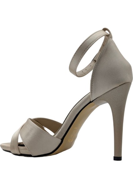 Madeleine | Abiye Önü Açık Çapraz Bant Topuklu Ayakkabı - Madeleine - Ekru - 37 indirimleri