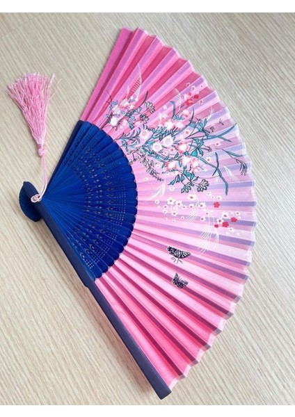 - Pembe Çiçek Desenli Şık Yelpaze indirimleri