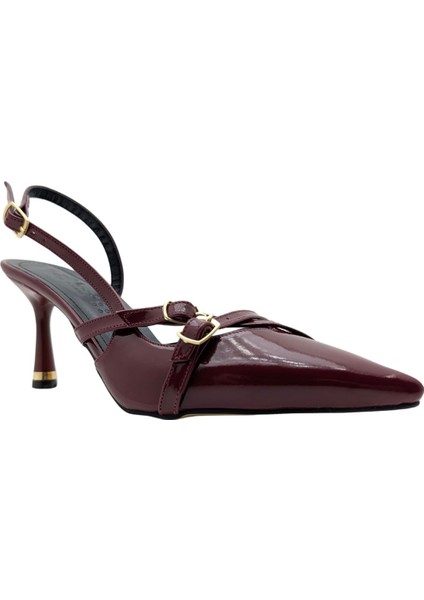 Christel | Kadın Arkası Açık Stiletto - Christel - Bordo - 37 fiyatları