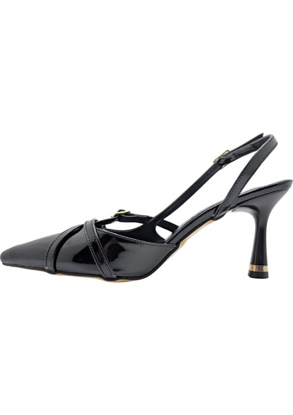 Christel | Kadın Arkası Açık Stiletto - Christel - Siyah - 37