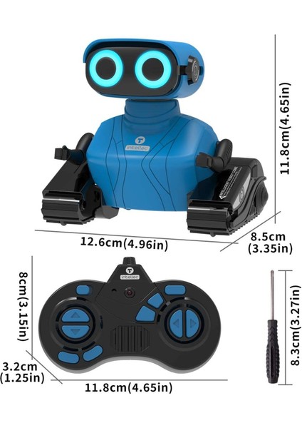 Rc Robot Çocuk Oyuncağı, Ses ve Işıklı Uzaktan Kumandalı Robot