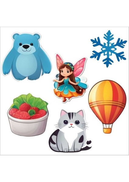 Çocuk Etiket Seti Sticker Yapıştırma Defter Masa Dolap Suluk V4 modelleri