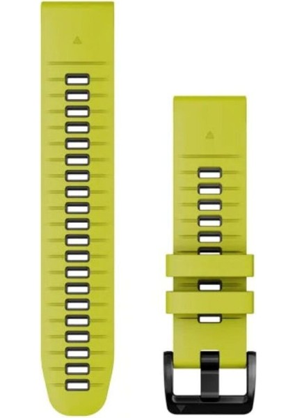Quickfit 22 Elektrik Yeşili Grafit Silikon Saat Kordonu Araçsız Kolay Değişim