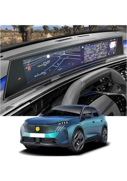 Peugeot E-3008 E-5008 2024 Model Gösterge ve Dokunmatik Bilgi Ekranı Uyumlu 9h Nano Ekran Koruyucu