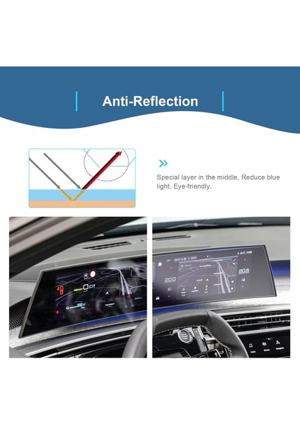 Peugeot E-3008 E-5008 2024 Model Gösterge ve Dokunmatik Bilgi Ekranı Uyumlu 9h Nano Ekran Koruyucu