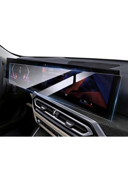 Bmw I5 2022-2024 Model Gösterge ve Dokunmatik Bilgi Ekranı Uyumlu 9h Nano Ekran Koruyucu