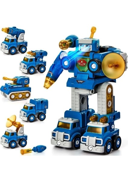 3'ü 1 Arada Ayrılabilir Robot A - 5 In 1 Robot