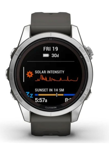 Fenix 7s Pro Solar Edition Gümüş Kasalı Akıllı Saat