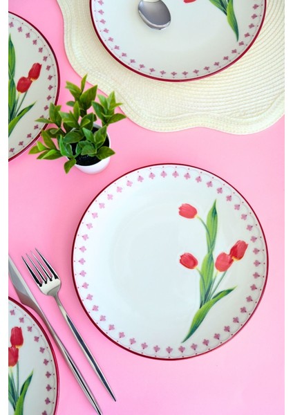 Lale Tuval Pasta Takımı Rimli 20 cm 4 Kişilik 4 Parça TVL4PTPRS1160 modelleri