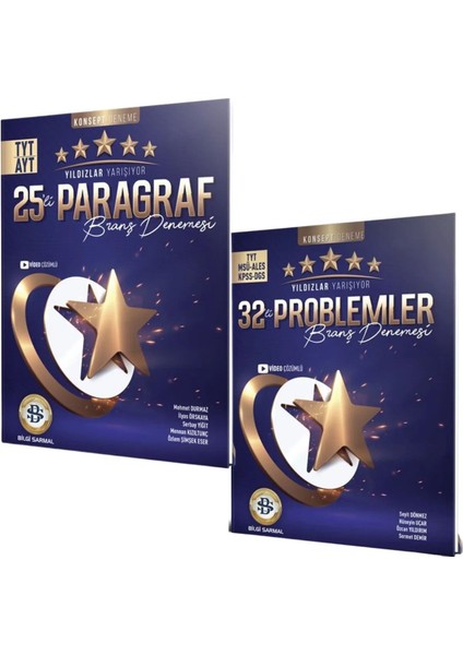 Bilgi Sarmal Tyt Yıldızlar Yarışıyor 2'li Deneme Seti (Paragraf-Promlemler)
