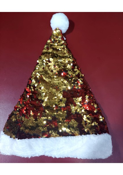 Yılbaşı Dekoratif Snowball Noel Şapka Ev Yaşam Pullu Parlak Pofidik Klasik Parti Eğlenceli 1 Adet