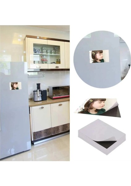 25 Adet Sticker Magnet 7x9 Cm Kına Düğün Bebek Yapışkanlı Magnet Fotoğraf, El Işleri Ve Resim fiyatları