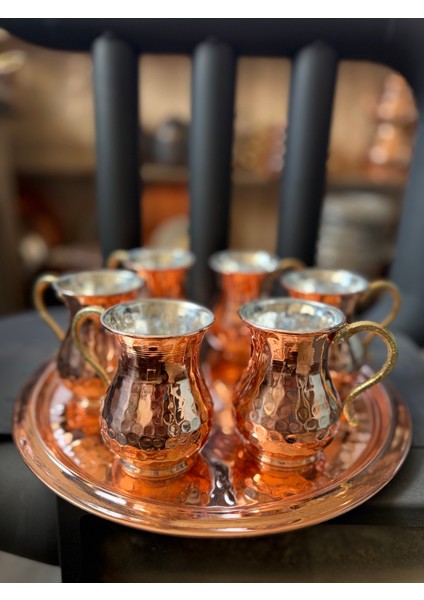Bakır Maşrapa Seti