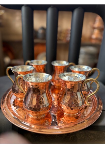 Bakır Maşrapa Seti