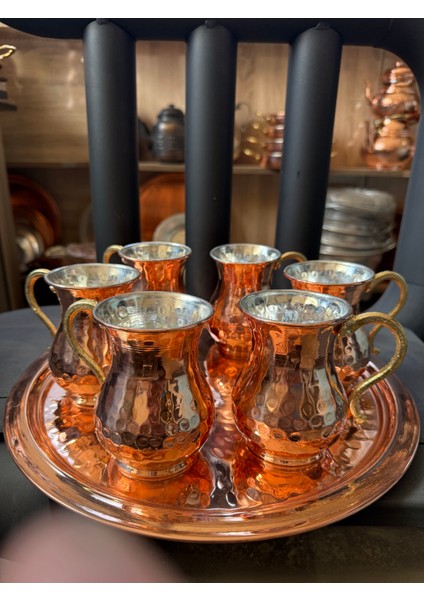 Bakır Maşrapa Seti