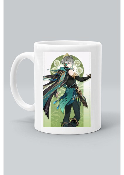 Alhaitham Karakter Anime Genshin Impact Baskılı Beyaz Kupa Bardak
