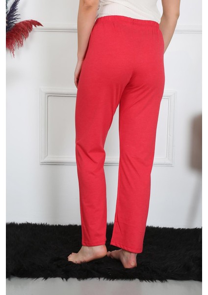Kadın Pamuk Penye Tek Alt Pijama Mercan 27514