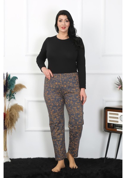 Kadın Büyük Beden Tek Alt Pijama 27502