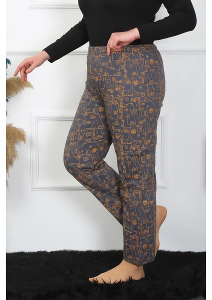 Kadın Büyük Beden Tek Alt Pijama 27502