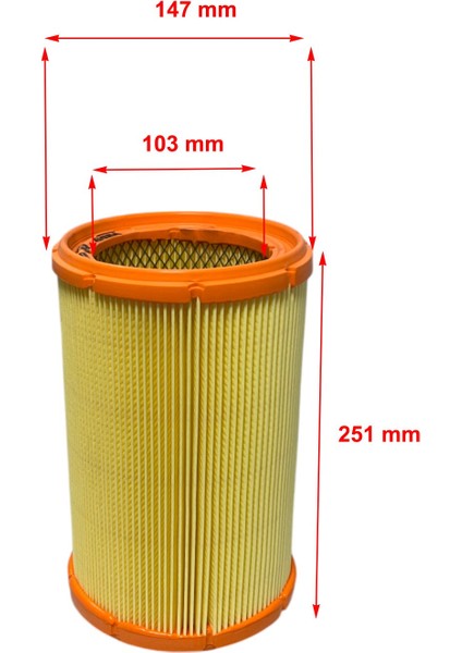 Alfa Romeo 156 1.6, 1.8, 1.9 D, 2.0, 2.4 D, 2.5, 3.2 1997-2005 Hava Filtresi fiyatları