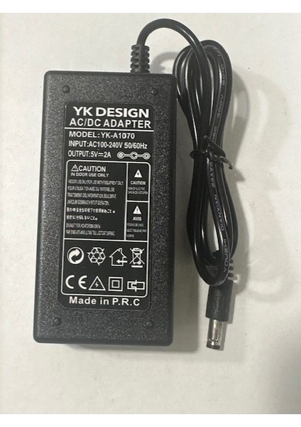 5 Vollt 2 Amper Adaptör 5 Volt 2 Amper 5.5 mm 2.5 mm Adaptör