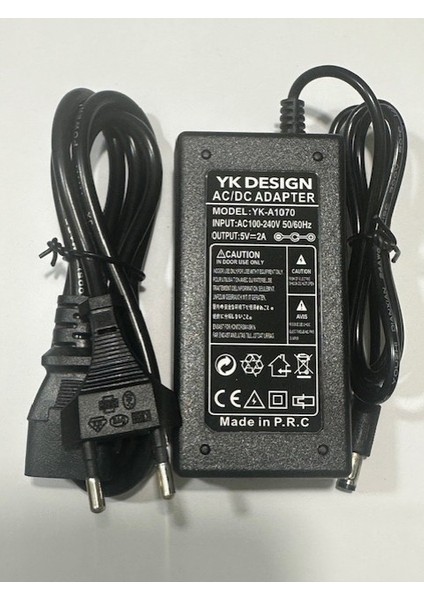 5 Vollt 2 Amper Adaptör 5 Volt 2 Amper 5.5 mm 2.5 mm Adaptör