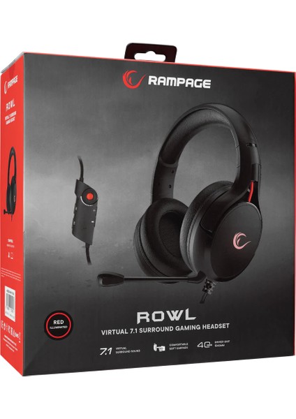 Rampage RM-K57 Rowl 7.1 Oyuncu Kulaklığı