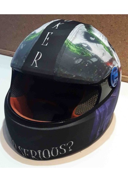 Motosiklet Çocuk Kask Kılıfı Kaplaması Joker